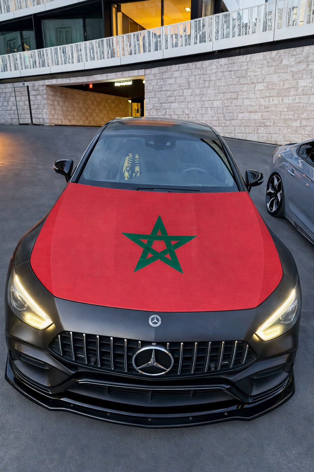 Marokko Motorhauben-Flagge