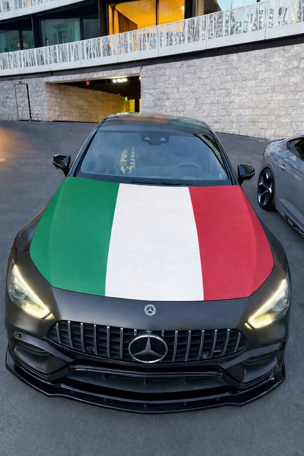 Italien Motorhauben-Flagge